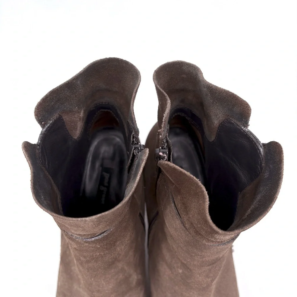 PAUL GREEN Sheridan Brown Nubuck Suede Ankle Boots 8 - Picture 11 of 15